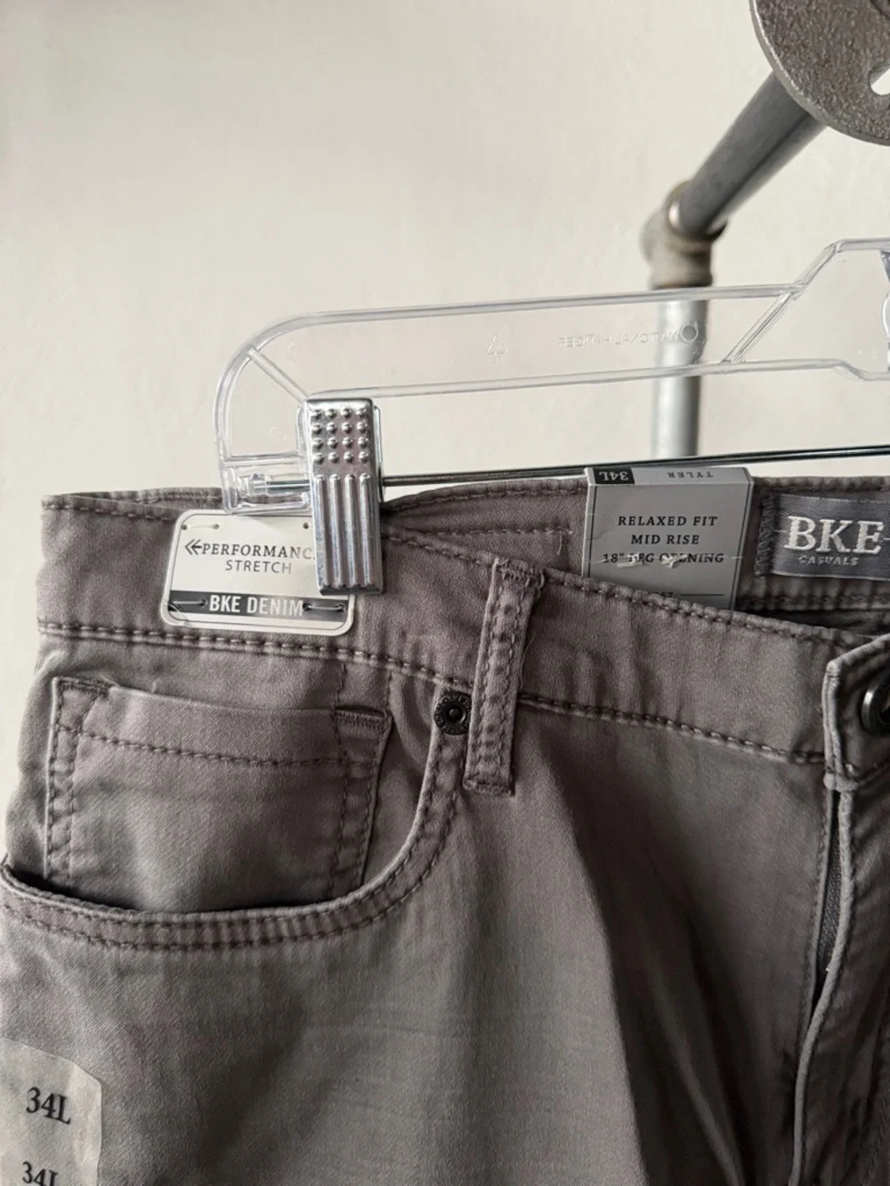 NWT BKE Tyler Straight Pants Size 34L